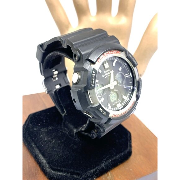Casio Mens Watch G-Shock GAS100 Black Resin Analog Digital Tough Solar 47mm 5445 - Picture 14 of 14